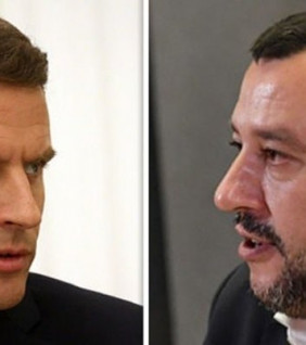 Salvini hadat üzent Macronnak